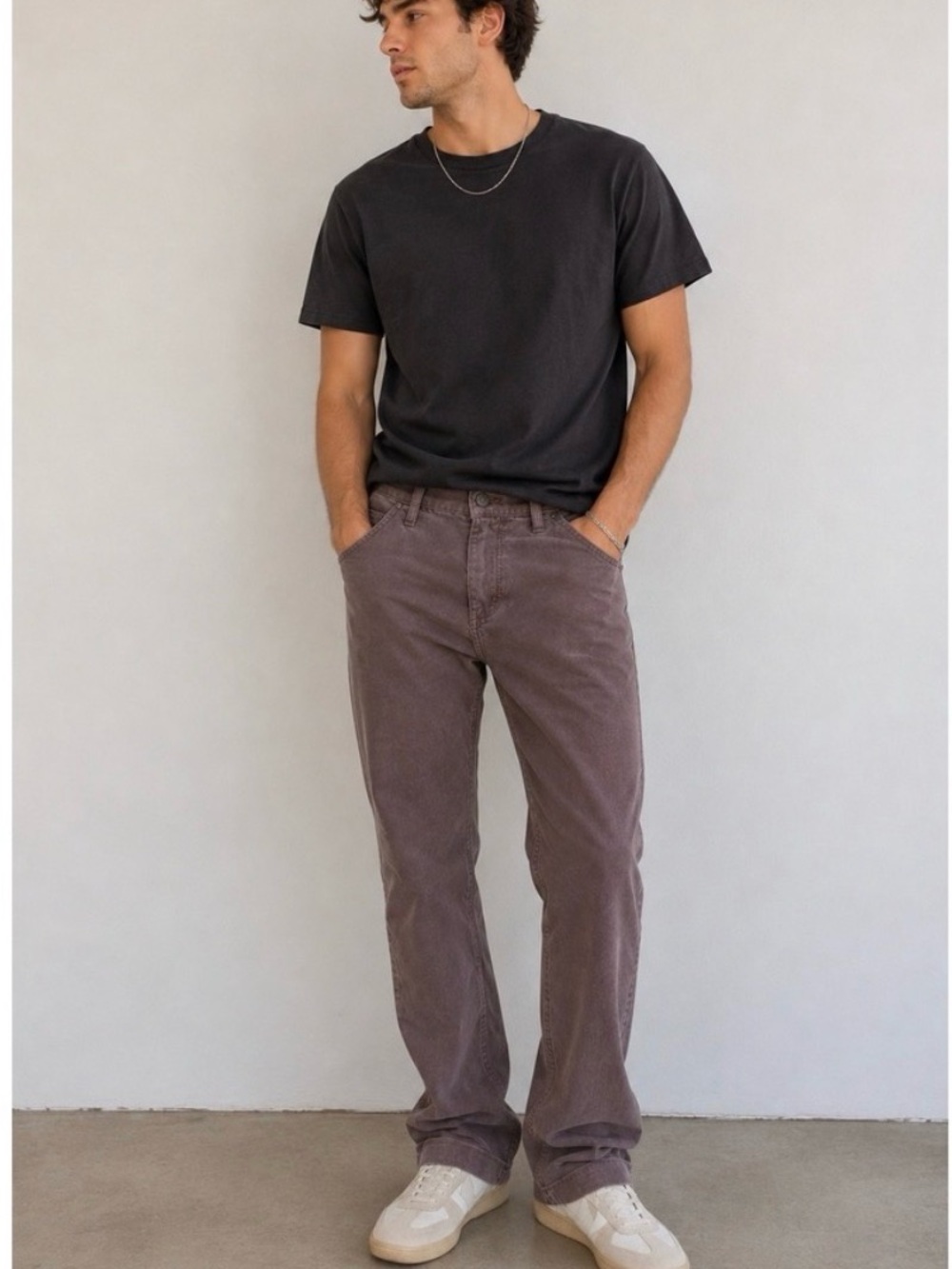 Marine Layer Cord Pants 30x30 taupe Stretch Corduroy  slim straight Fit